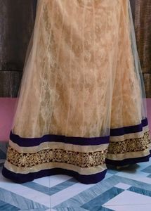 Elegant Lehenga Choli Purple And Cream Colour...