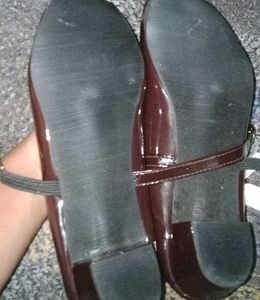 Coffee Brown Patent Leather Mary Janes
