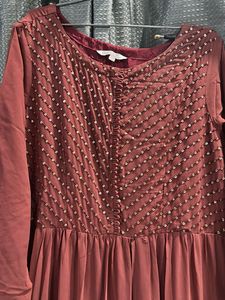 Mauve Sequin Detail Dress
