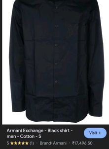 ARMANI EXCHANGE Men&#39;s Black Shirt