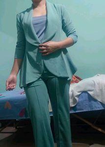 Kotty Sea Green Formal Coord Set
