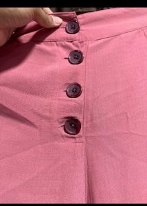 Koovs Pink Culottes/Trouser
