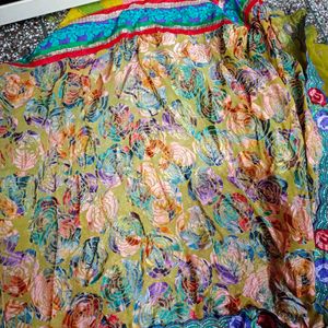 Self-pleated Lehnga Saree Designer
