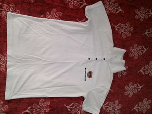 White Short Sleeve Polo
