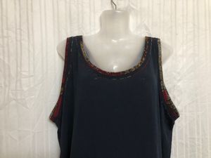 Jimida Blue Sleeveless Top