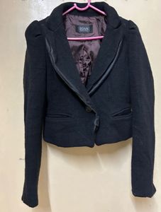 Black Woollen Coat