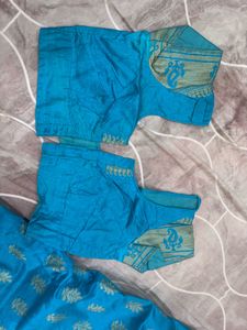 Blue Banarasi Style Saree