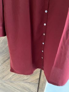 Maroon Embroidered Kurta Set