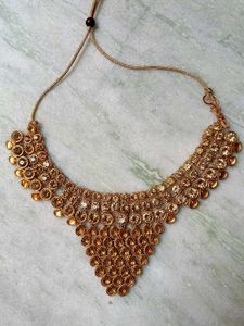 Elegant Orange &amp; Gold Kurti