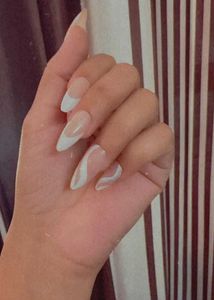 Long French Nails