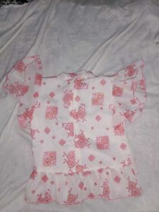 New Pink Baby Skirt and Frock Set