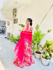 Pink festive vibes dress