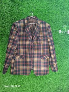 Plaid Blazer Jacket
