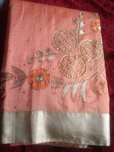 Beautiful orange saree