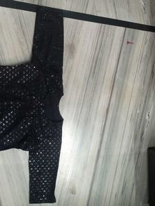 Black Embroidered Kurta