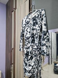 Tie-Dye Ruched Dress