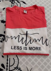 Coral 'Sometimes' Graphic Tee