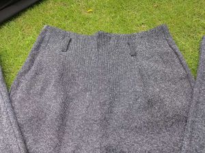 Gray Herringbone Trousers