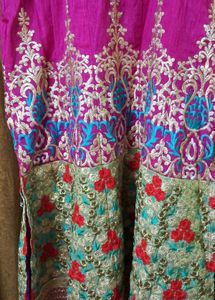 Gown With Dupatta Size 44 inches