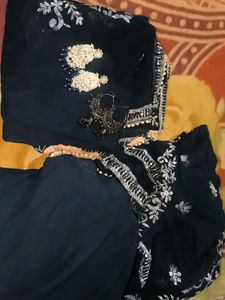 Teal Colour Sharara