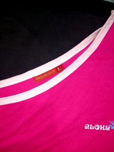 Pink One Side Tank Top..