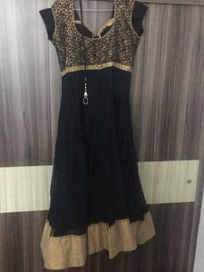 Black Gold Anarkali.