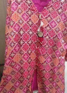 Straight Cut Women Dress With Dupatta Nd Palazzo
