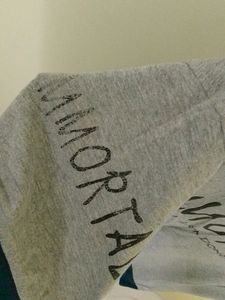 GREY PRINTED T-SHIRT