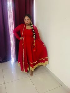 Red Anarkali Suit