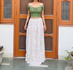 Printed Long Skirt