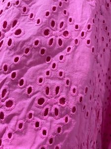 Pink shiffli shirt dress
