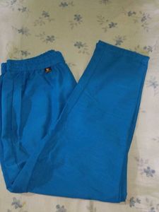 Yellow &amp; Blue Tie-Dye Kurta Set