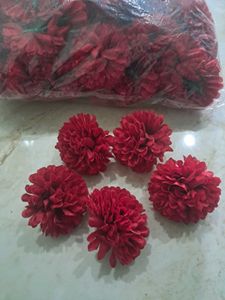 Red Artificial Flower Heads - Bulk