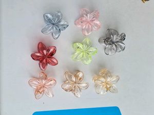 Transparent Flower Hair Claw Clip Only 1 Peice