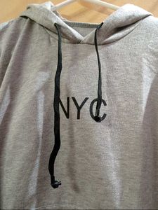 NYC Grey Urban Hoodie - Minimalist Style