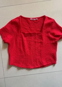 Red Crop Top | Ginger Lifestyle | Worn Once