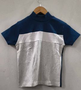 Stylish Colorblock Crop Top