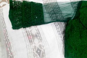 Emerald Green Embroidered Blouse