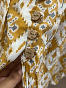 Yellow Short Kurti Top