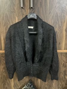 Cozy Black Knit Cardigan