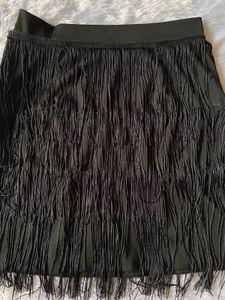 Shein Fringe Detail Mini Skirt