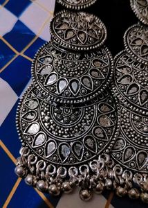 Oxidised Banjara Heavy Work Earrings