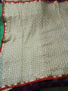 2-Dupatta Combo - Rose&BiezeColor GeorgetteDup
