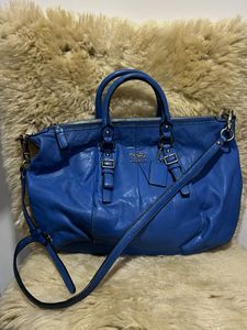 Coach Blue Leather Satchel