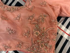 Elegant Peach Lehenga Choli