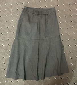Gray Midi Skirt