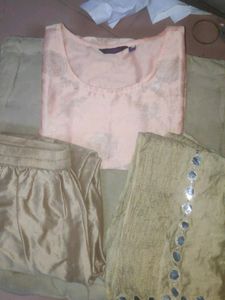 Srishti Nude Kurta Set (Women)