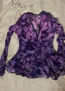 Floral Purple Top