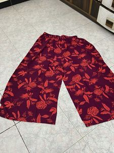 High Low Floral Print Tunic &amp; Pants Set