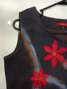 Denim Short Kurti